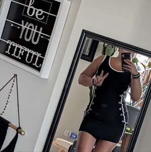 Vintage 90's E.Y.E. Black and White Sleeveless Dress